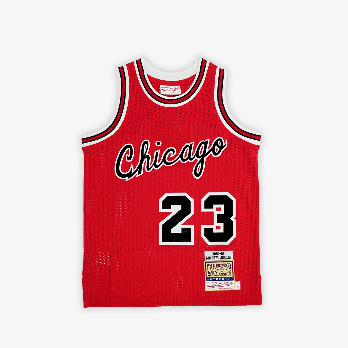 Michael Jordan Chicago Bulls 84-85 Authentic Youth Hardwood Classic Jersey - Red
