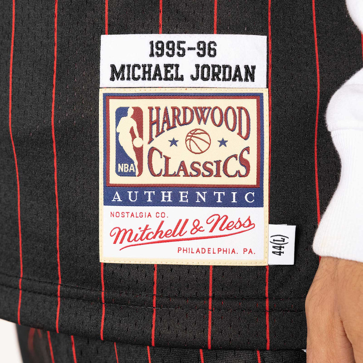 Michael Jordan Chicago Bulls Alternate 1995-96 Authentic Hardwood Classic Jersey - Black