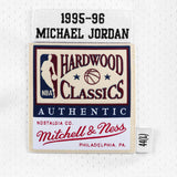 Michael Jordan Chicago Bulls NBA Finals 1995-96 Authentic Hardwood Classic Jersey - White