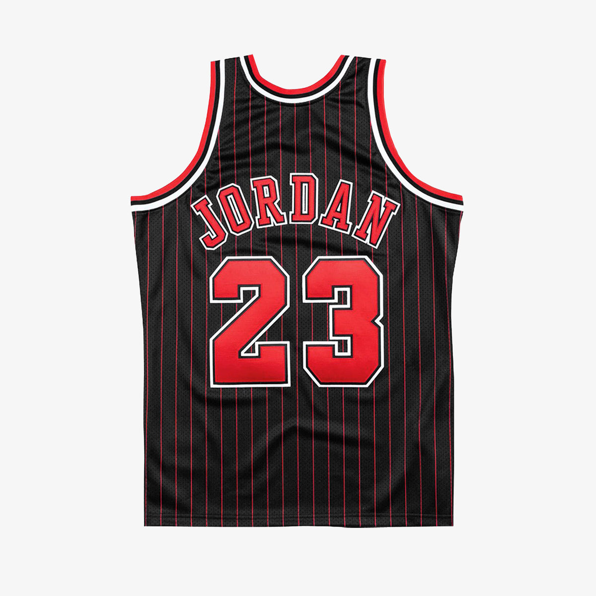 23 Michael Jordan NBA Black Stripe Jersey Chicago Bulls Swingman Vintage