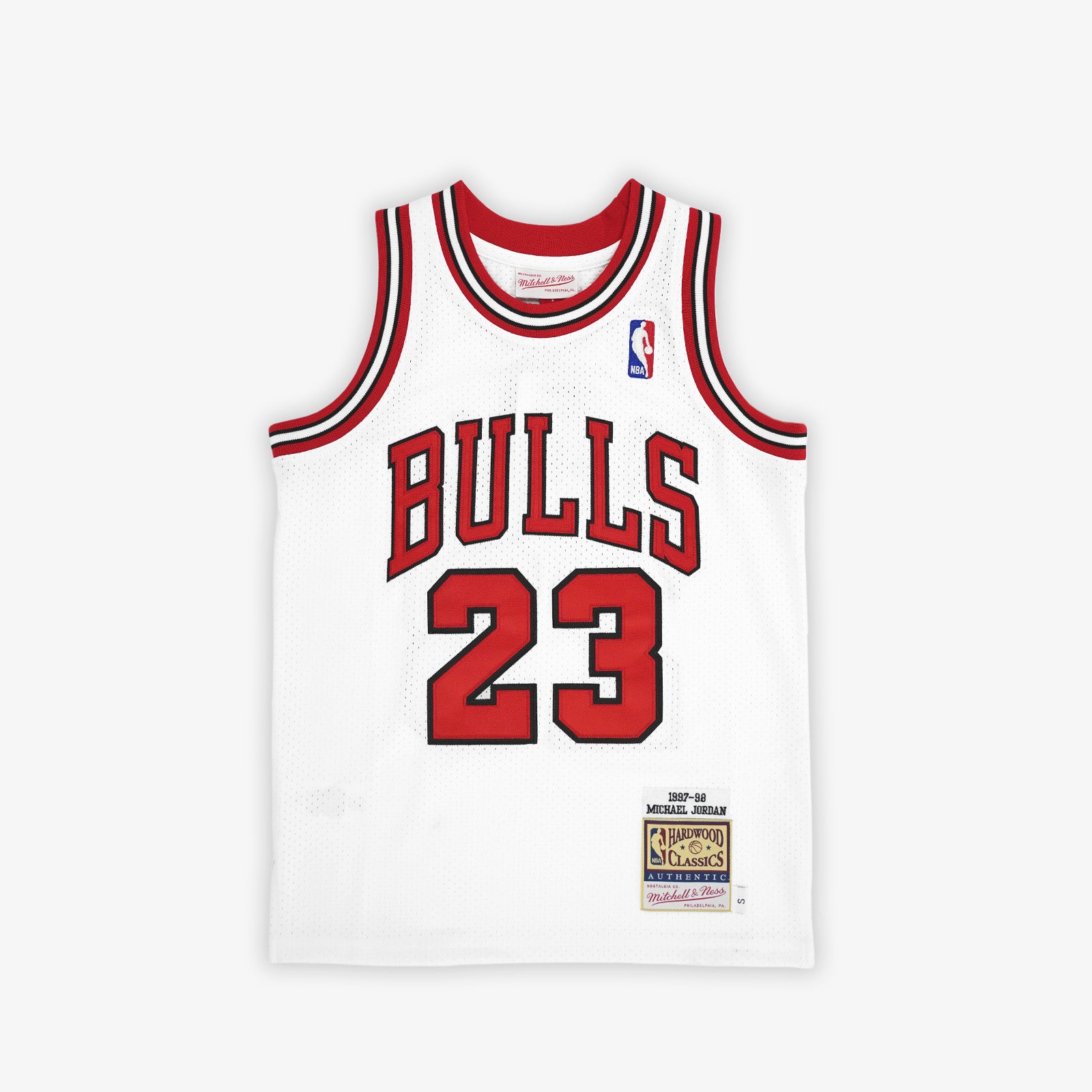 Michael Jordan Chicago Bulls 97-98 Authentic Youth Hardwood Classic Je -  Throwback