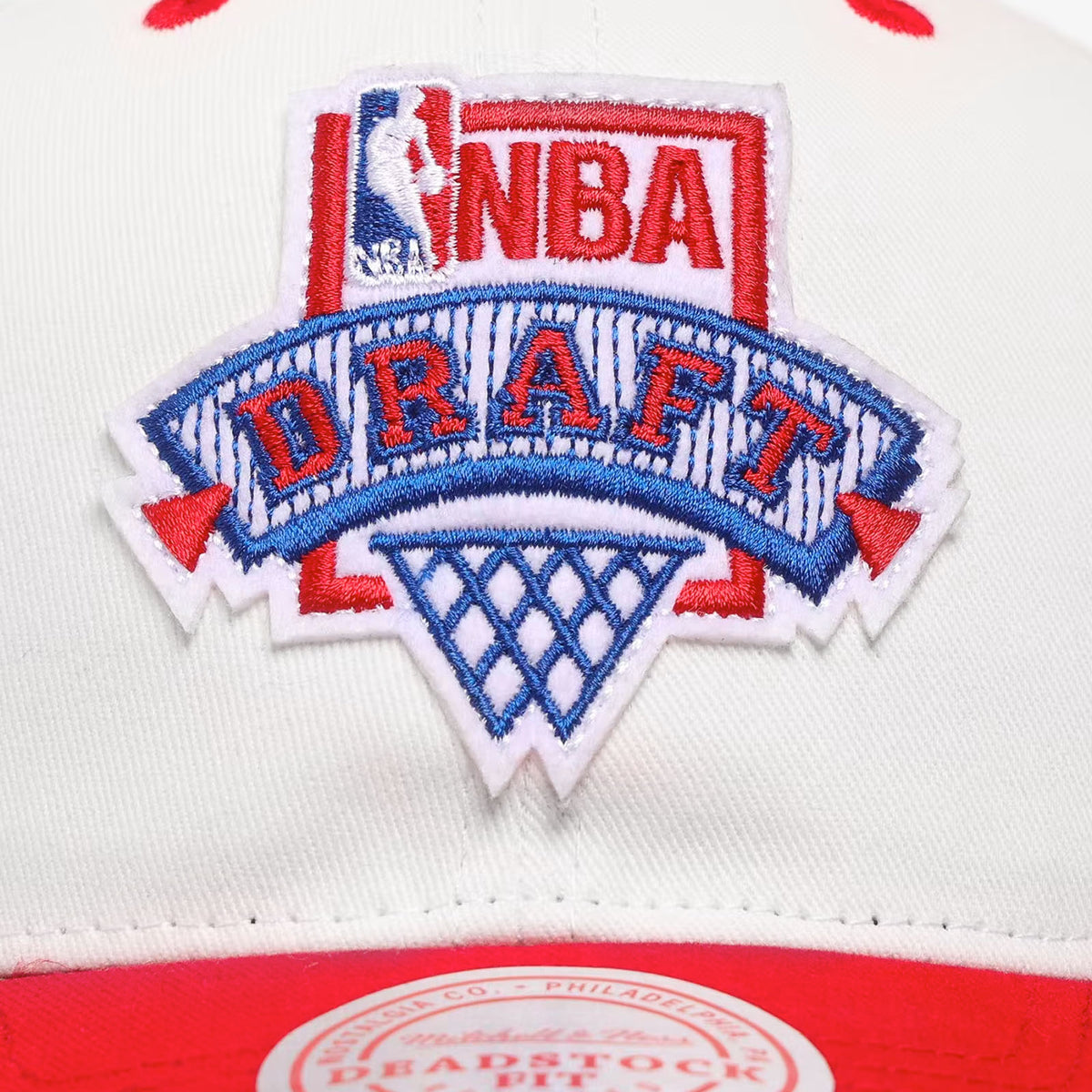 NBA Draft Logo Deadstock Snapback - White/Red
