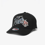 New Jersey Nets Script Classic Redline Snapback - Black