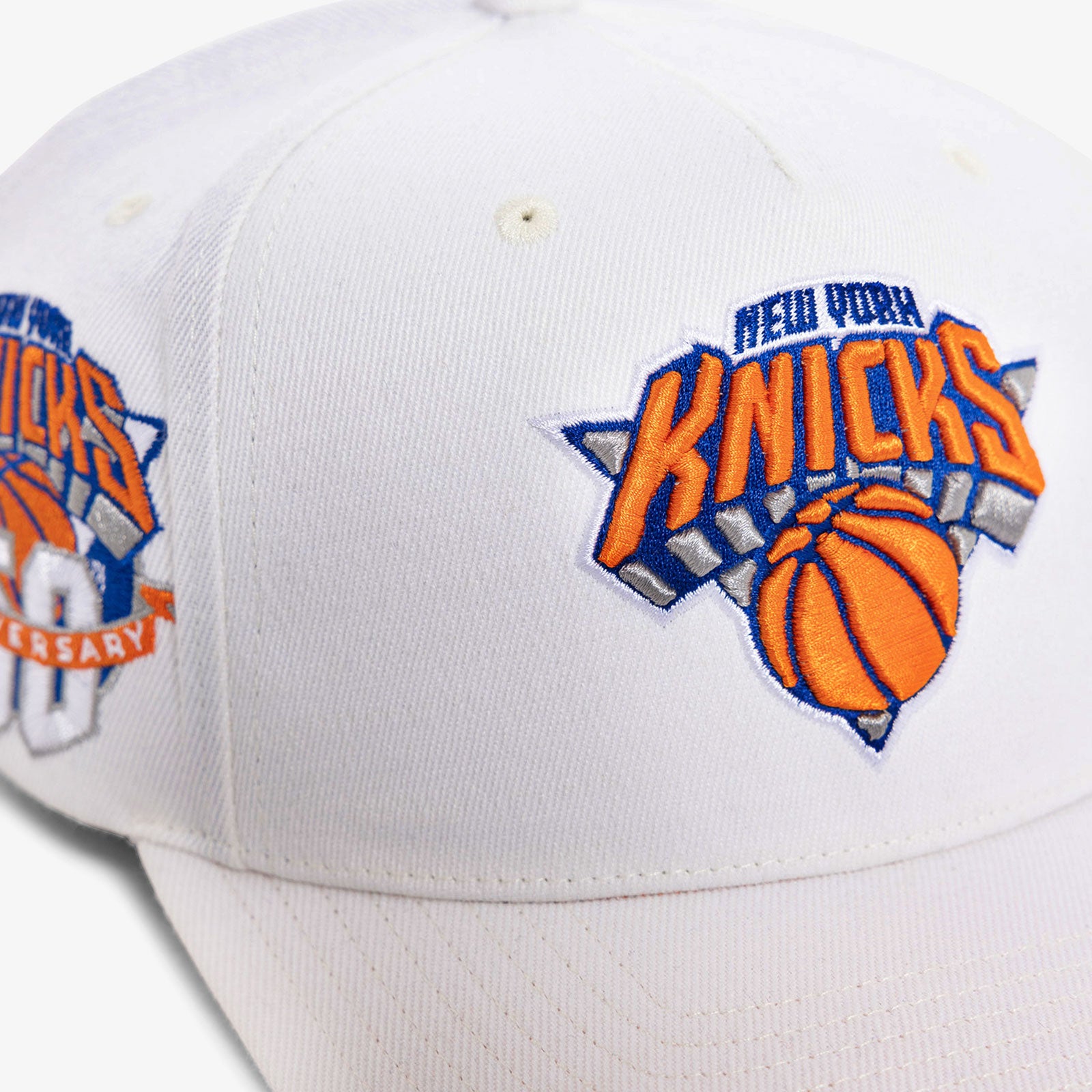 New York Knicks 50th Anniversary Classic Redline Snapback - Off White ...
