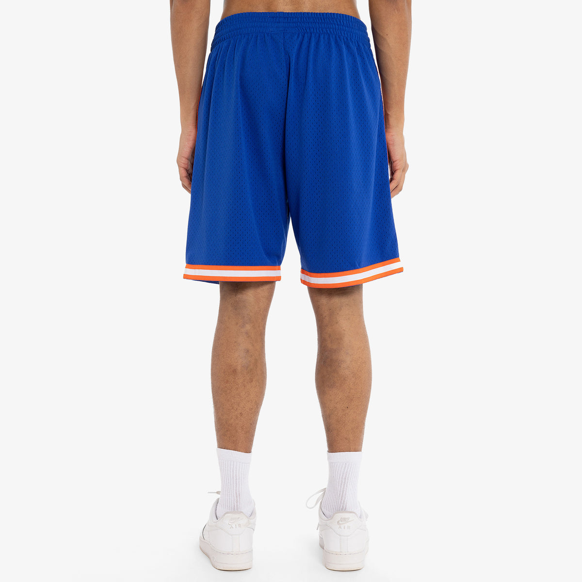 Shop Mitchell & Ness New York Knicks 1991-1992 Swingman Shorts  SMSHGS18241-NYROYA91 blue