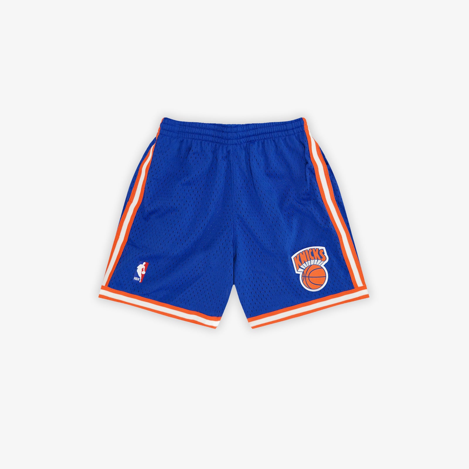 Nike Men's Shorts Size Large Orange Navy Blue L New York Knicks