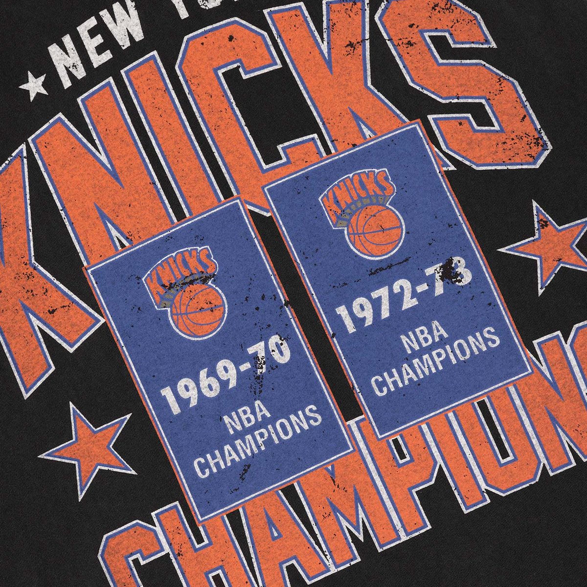 New York Knicks Champions Vintage Muscle Tank - Faded Black