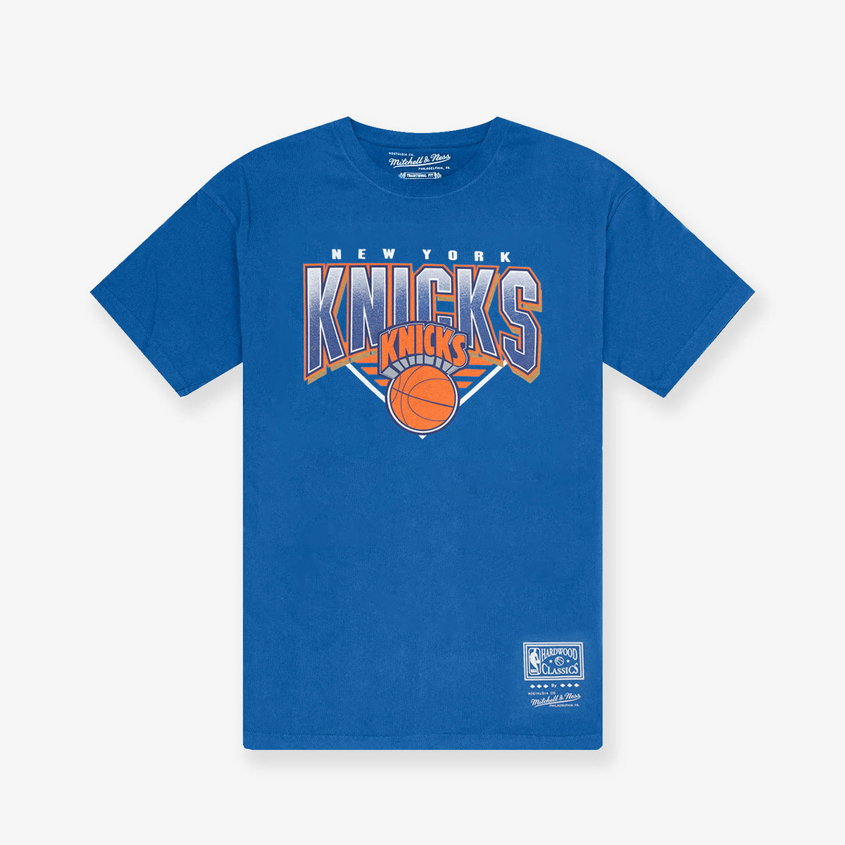 New York Knicks Metallic Shadow Tee - Faded Blue
