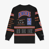 New York Knicks World Champions Long Sleeve Tee - Faded Black