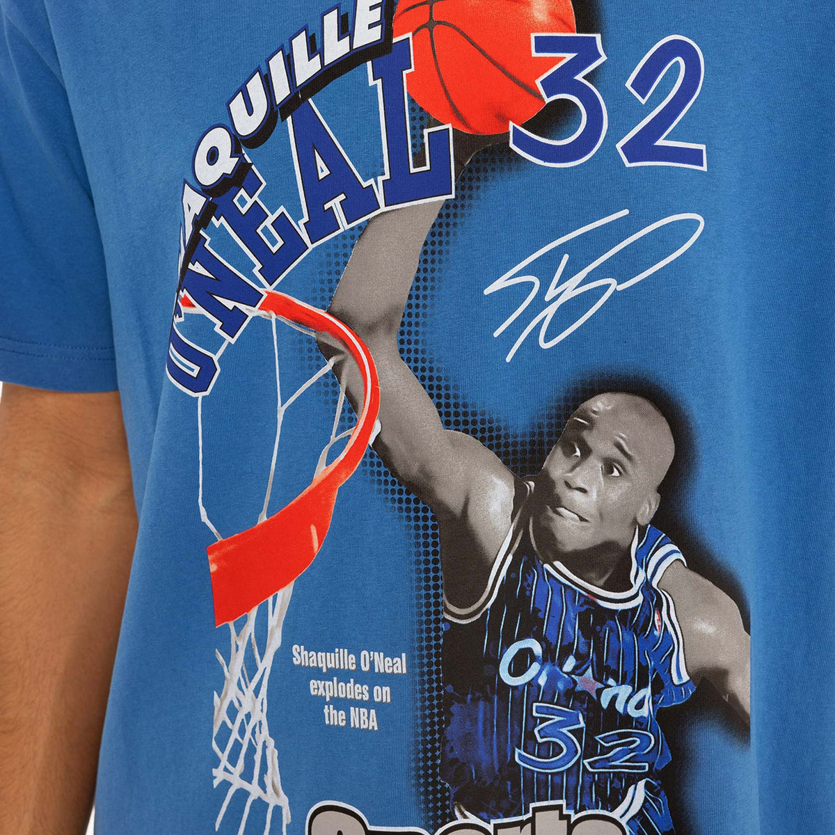 Shaquille O&#39;Neal Orlando Magic Sports Illustrated Tee - Faded Blue