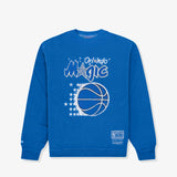 Orlando Magic Vintage HWC Big Logo Colour Crew Sweatshirt - Faded Royal Blue