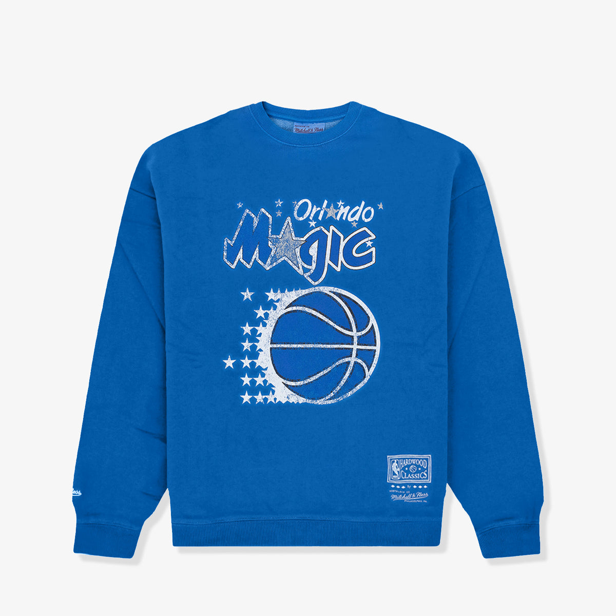 Orlando Magic Vintage HWC Big Logo Colour Crew Sweatshirt - Faded Royal Blue