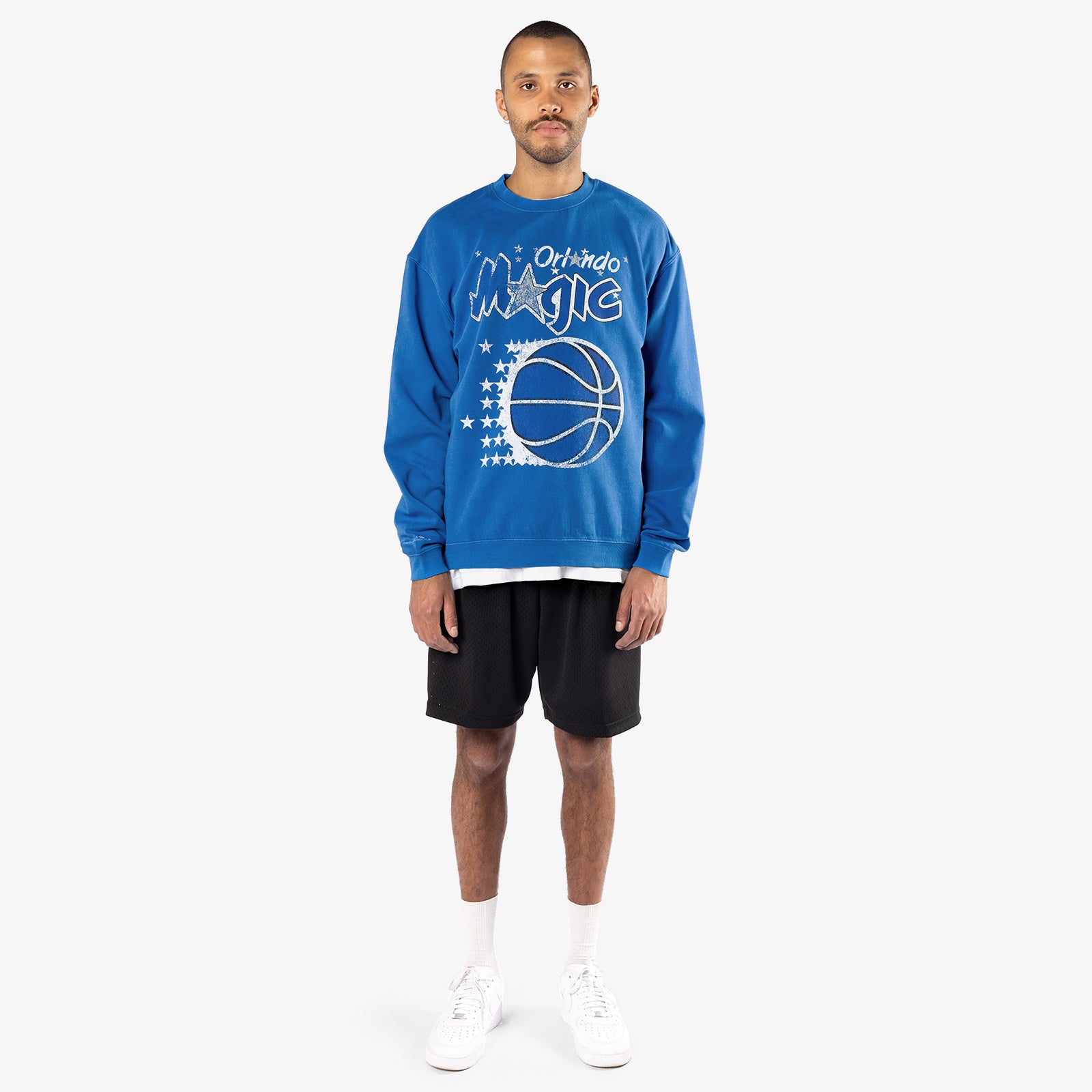 Orlando Magic Vintage HWC Big Logo Colour Crew Sweatshirt Faded