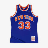 Patrick Ewing New York Knicks 91-92 HWC Swingman Jersey - Blue