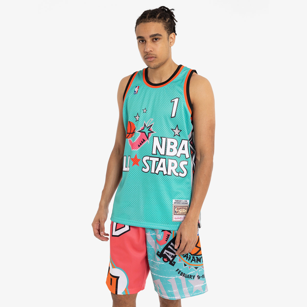  Mitchell & Ness Men's Anfernee Penny Hardaway #1 Hardwood  Classics Throwback All-Star Jerseys (Small, Teal 1996) : Sports & Outdoors