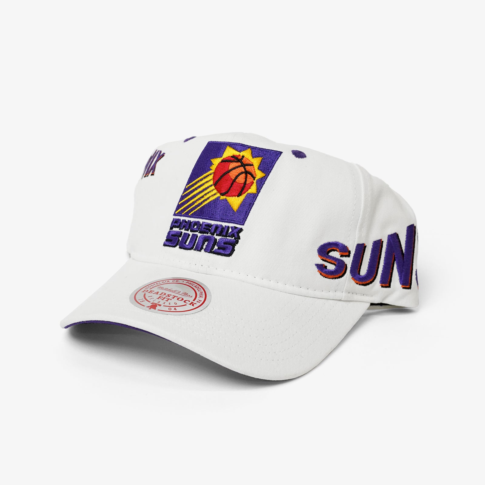 Lids Phoenix Suns Mitchell & Ness Hardwood Classics In Your Face Deadstock Snapback  Hat - White