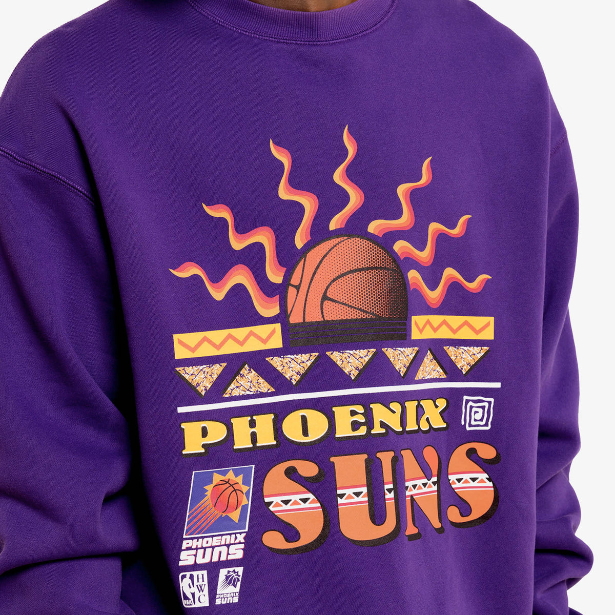 Phoenix Suns Sun Rays Crew Sweatshirt - Purple