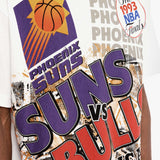 Phoenix Suns Vs Chicago Bulls 1993 Finals Tee - Vintage White