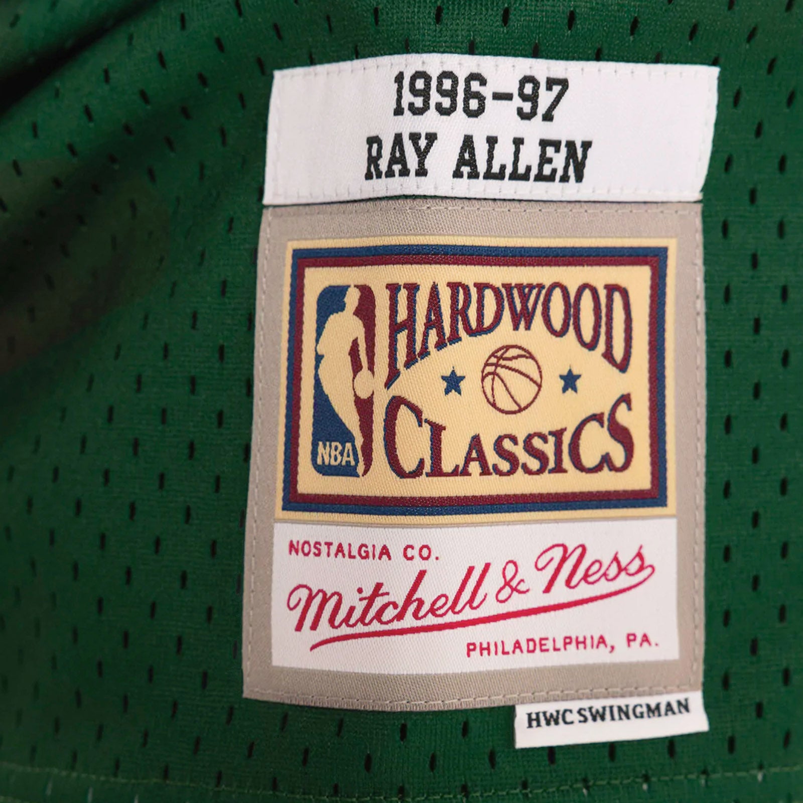 Youth Milwaukee Bucks Ray Allen Mitchell & Ness 1996-97 Hardwood Classics Swingman Green Jersey