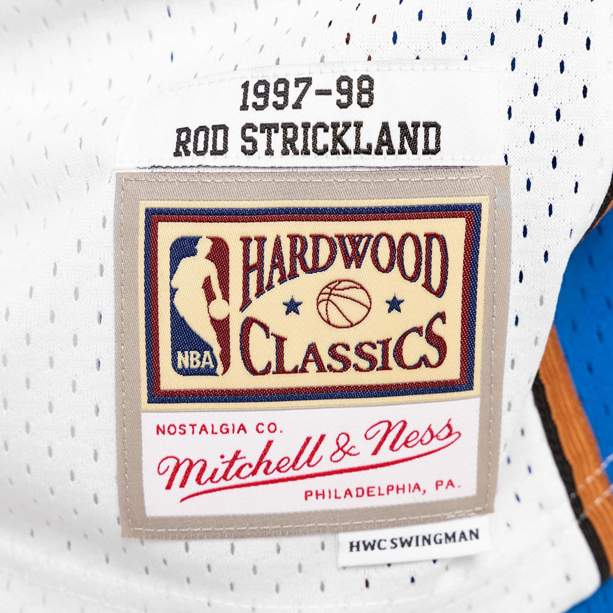 Rod Strickland Washington Wizards 97-98 HWC Swingman Jersey - White