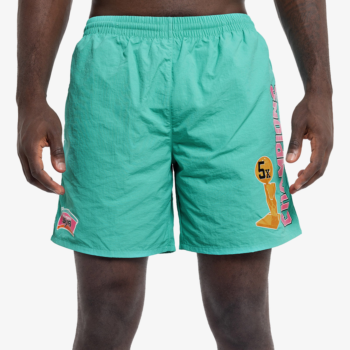Mitchell & Ness Heritage Woven Spurs Shorts Large / Teal