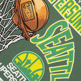 Seattle SuperSonics Hoop Tee - Faded Green