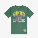 Seattle Supersonics Hoop Tee - Faded Green