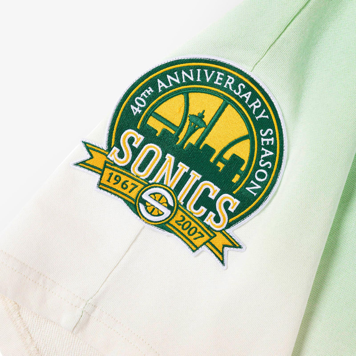 Seattle Supersonics Run It Shorts - Green/Worn White