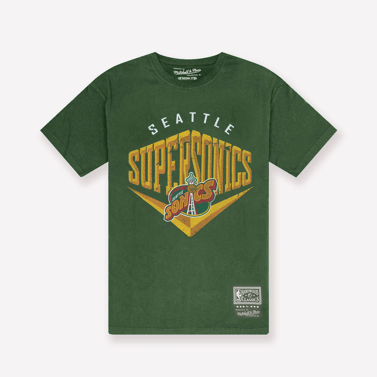 Seattle Supersonics Beveled Tee - Faded Green