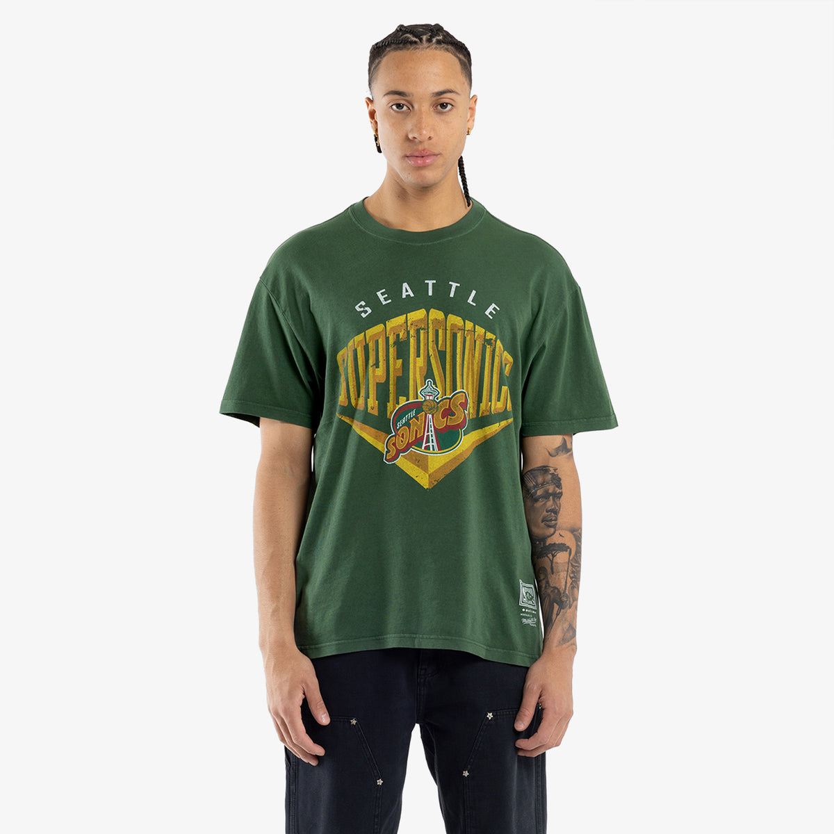 Seattle Supersonics Beveled Tee - Faded Green