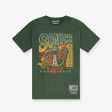 Seattle Supersonics Brush Off Tee - Faded Green