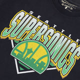 Seattle Supersonics Metallic Shadow Tee - Faded Black