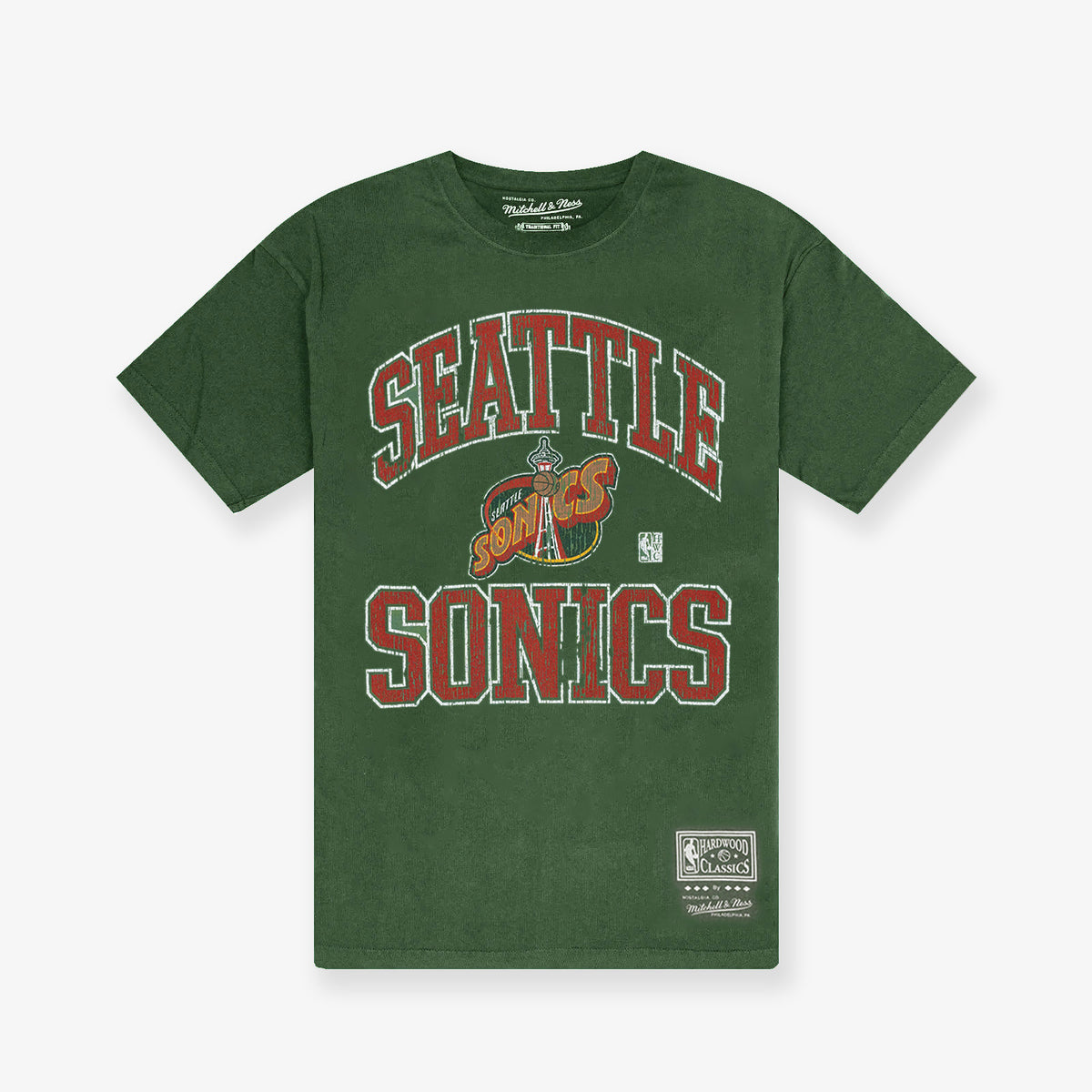 Seattle Supersonics Vintage HWC Ivy Arch Tee - Faded Green