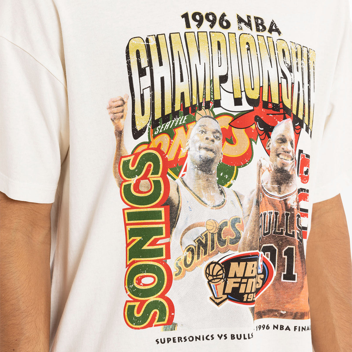 VTG Chicago Bulls 1996 NBA Finals Champions SS T Shirt DY528 True