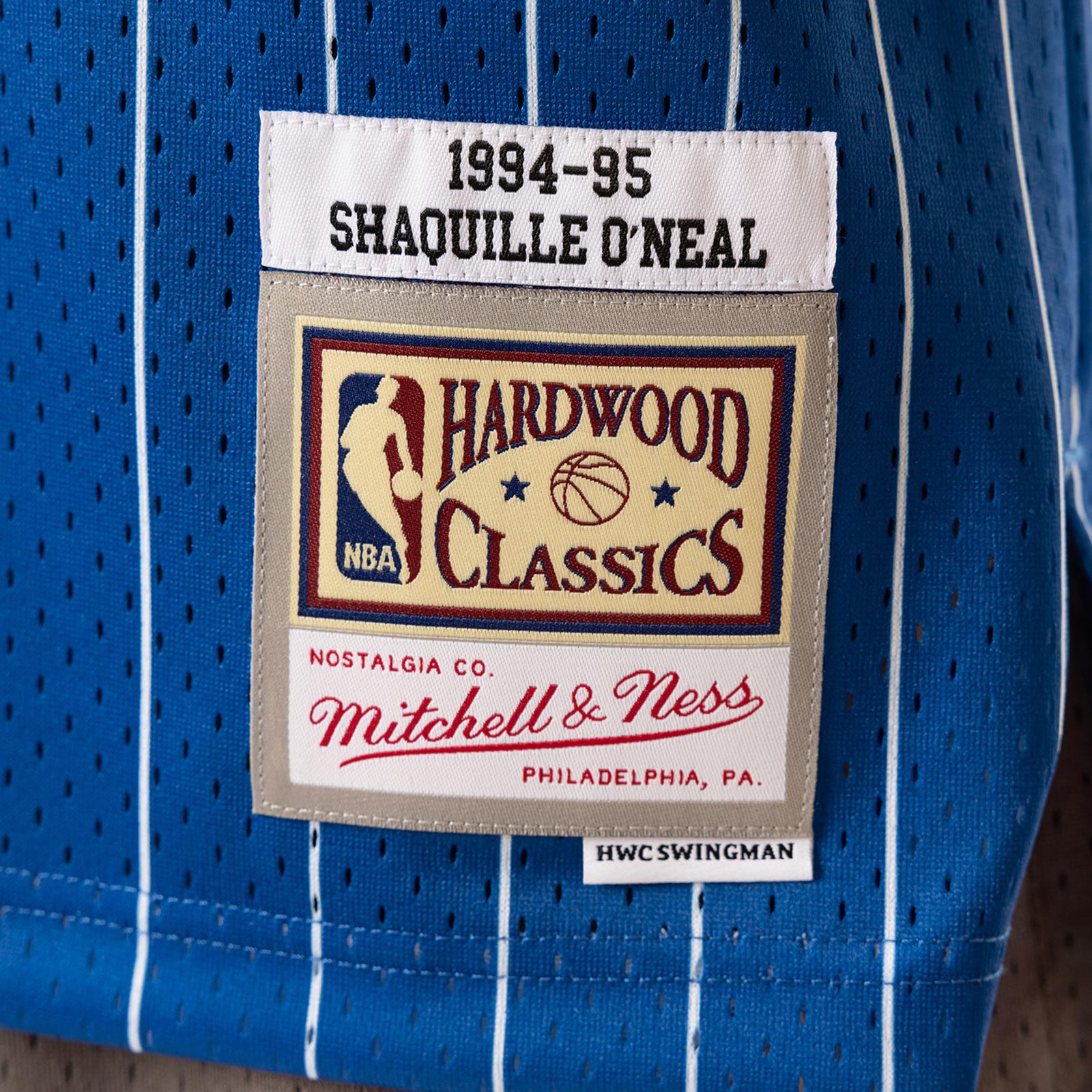 Mitchell & Ness Shaquille O'Neal Orlando Magic NBA Swingman HWC Jersey -  Blue