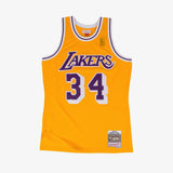 Shaquille O’Neal Los Angeles Lakers 96-97 HWC Swingman Jersey - Yellow