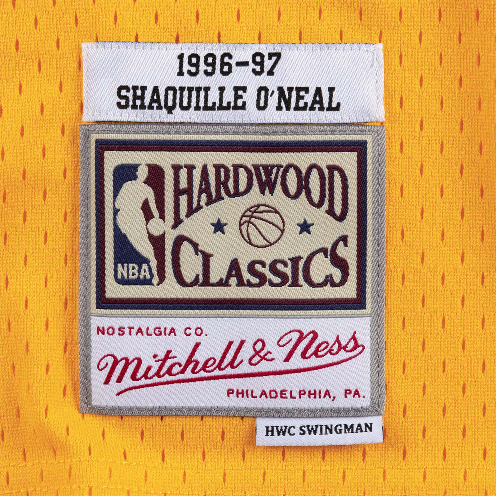 Shaquille O'Neal Los Angeles Lakers Mitchell & Ness Hardwood Classics  1996/97 Split Swingman Jersey - Powder Blue/White
