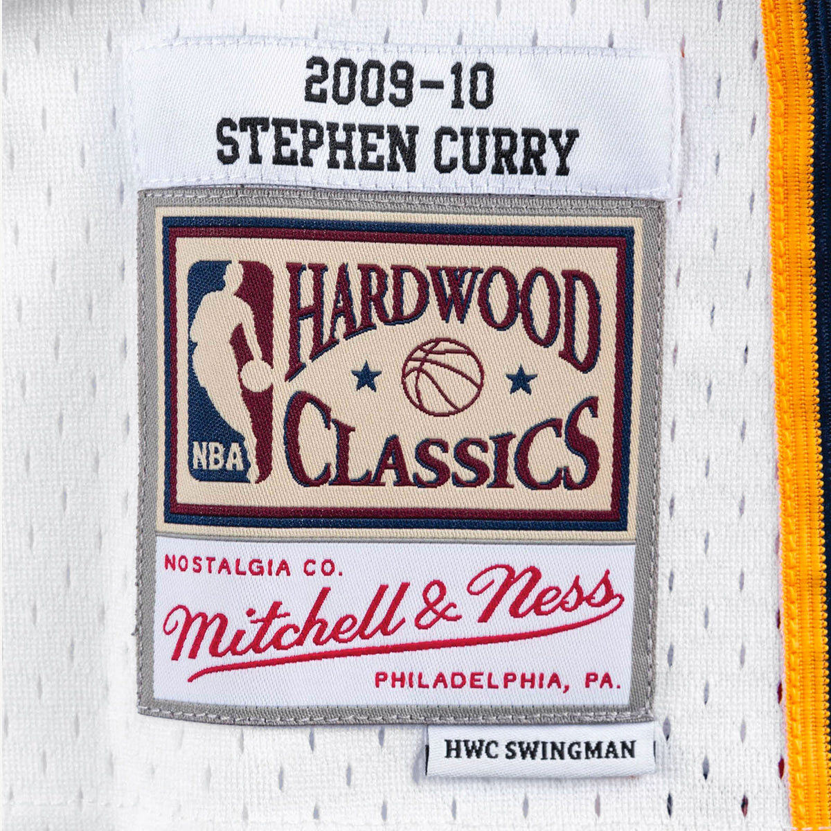Youth Nike Stephen Curry Yellow Golden State Warriors Hardwood Classics  Swingman Patch Jersey - The City Classic Edition