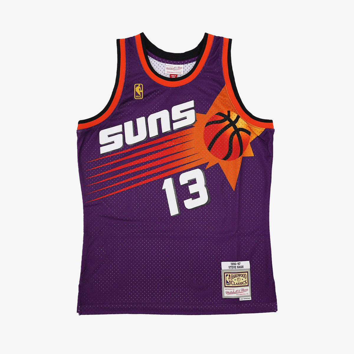 Steve Nash Phoenix Suns 96-97 HWC Swingman Jersey - Purple - Throwback