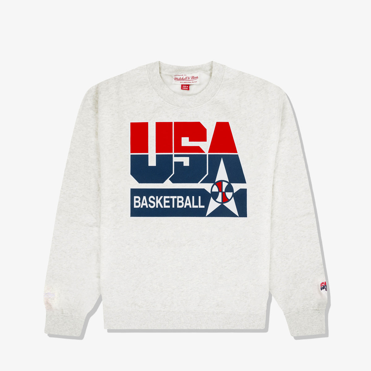 Team USA Crew Sweatshirt - Vintage Grey Marl