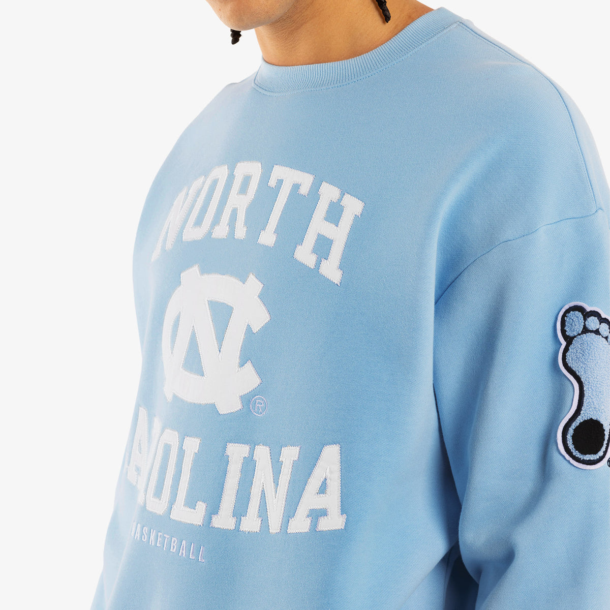 University Of North Carolina Tar Heels NCAA Warm Up Crew Sweatshirt - Blue