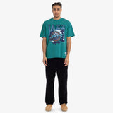 Utah Jazz Brush Off Tee - Faded Aqua