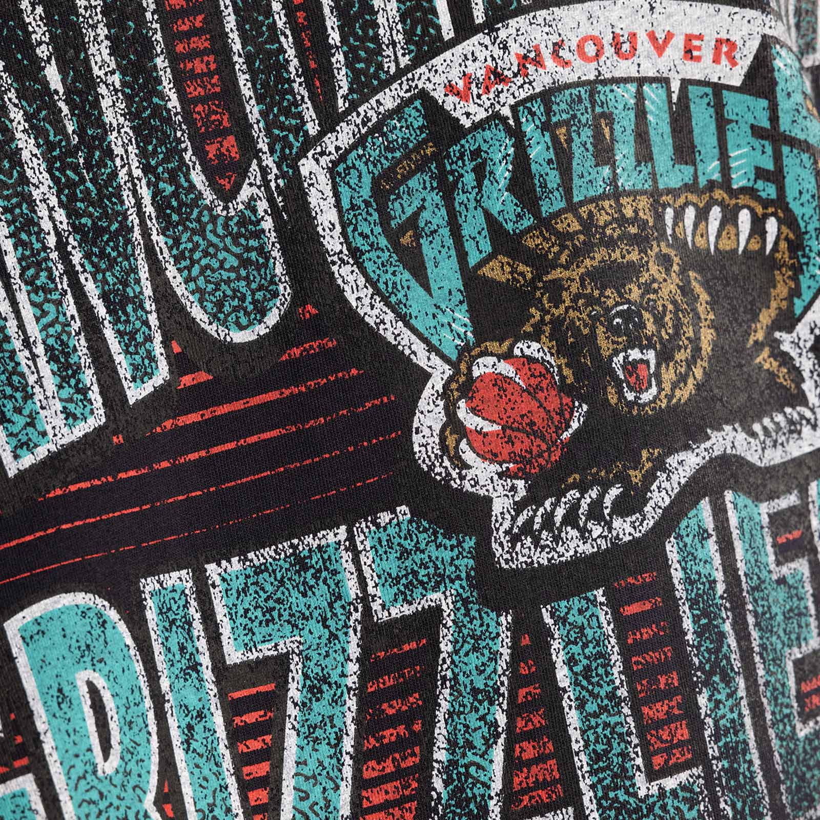 Official Mitchell & Ness Vancouver Grizzlies Historic Tee in Faded Black at  ShoeGrab