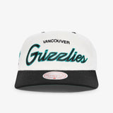 Vancouver Grizzlies Team Script Deadstock Snapback - Off White