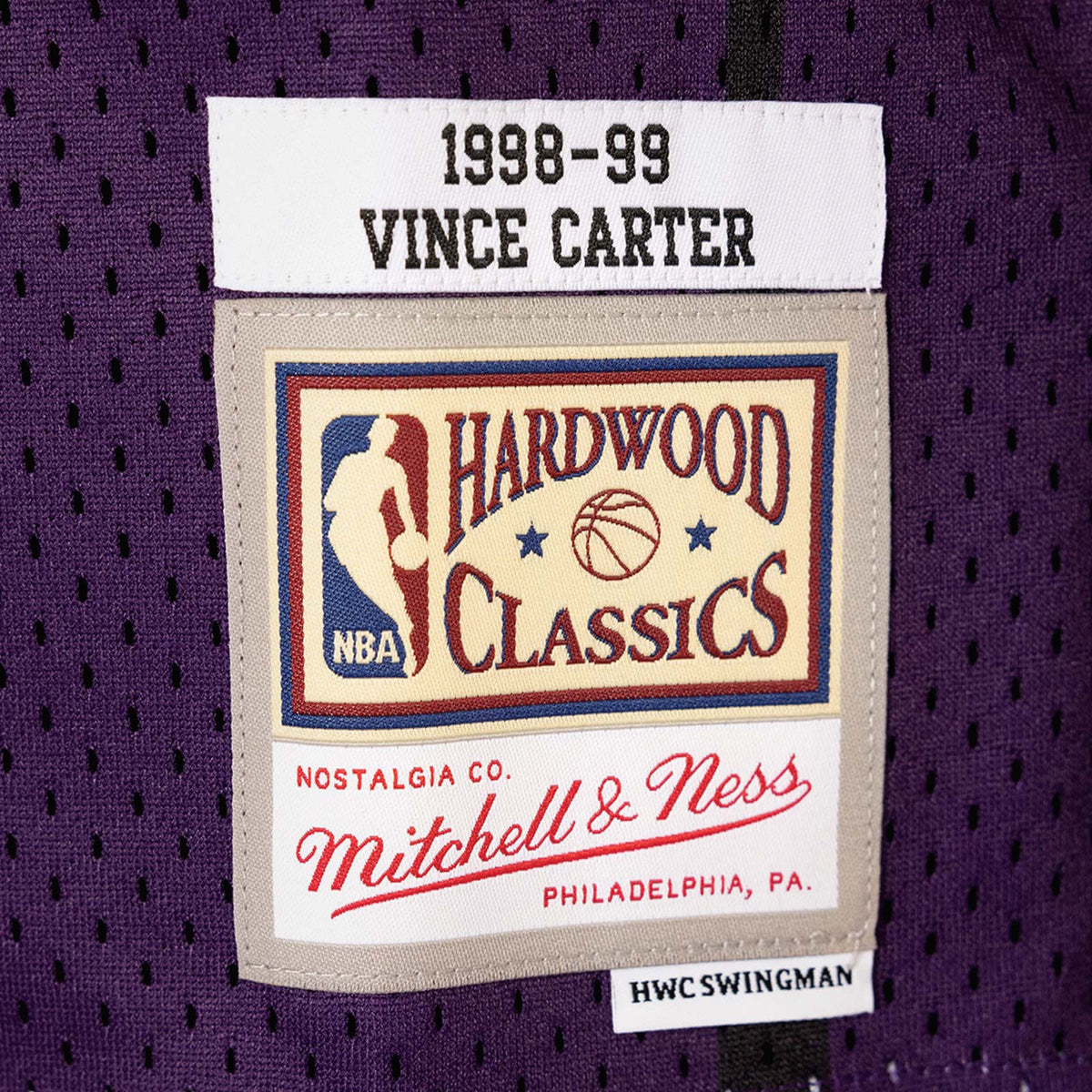 Youth Vince Carter Toronto Raptors Mitchell & Ness Hardwood Classics Swingman Purple Jersey