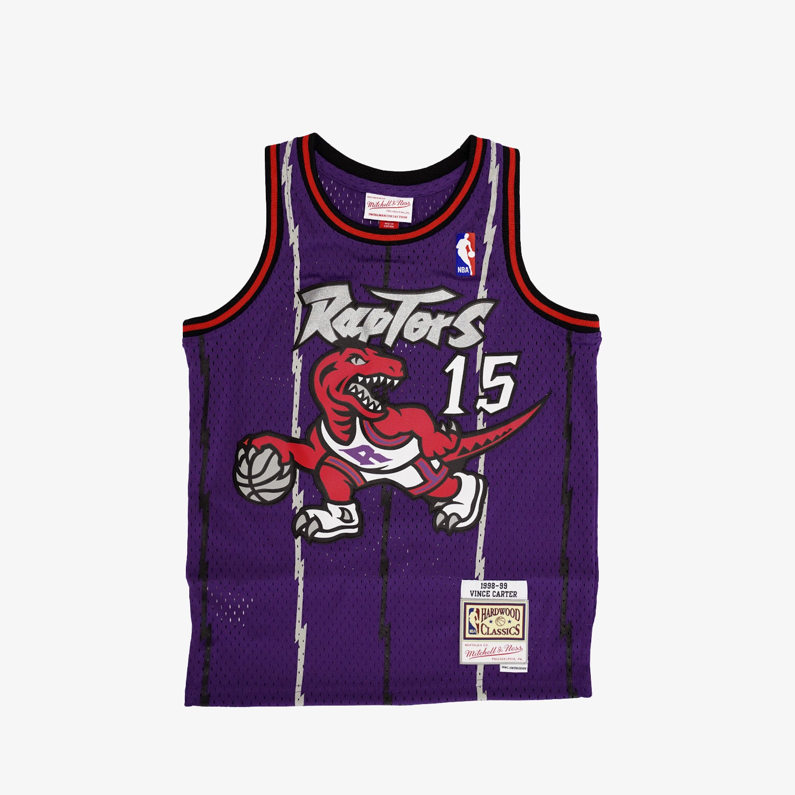 Vince Carter Toronto Raptors 98-99 HWC Youth Swingman Jersey - Purple ...