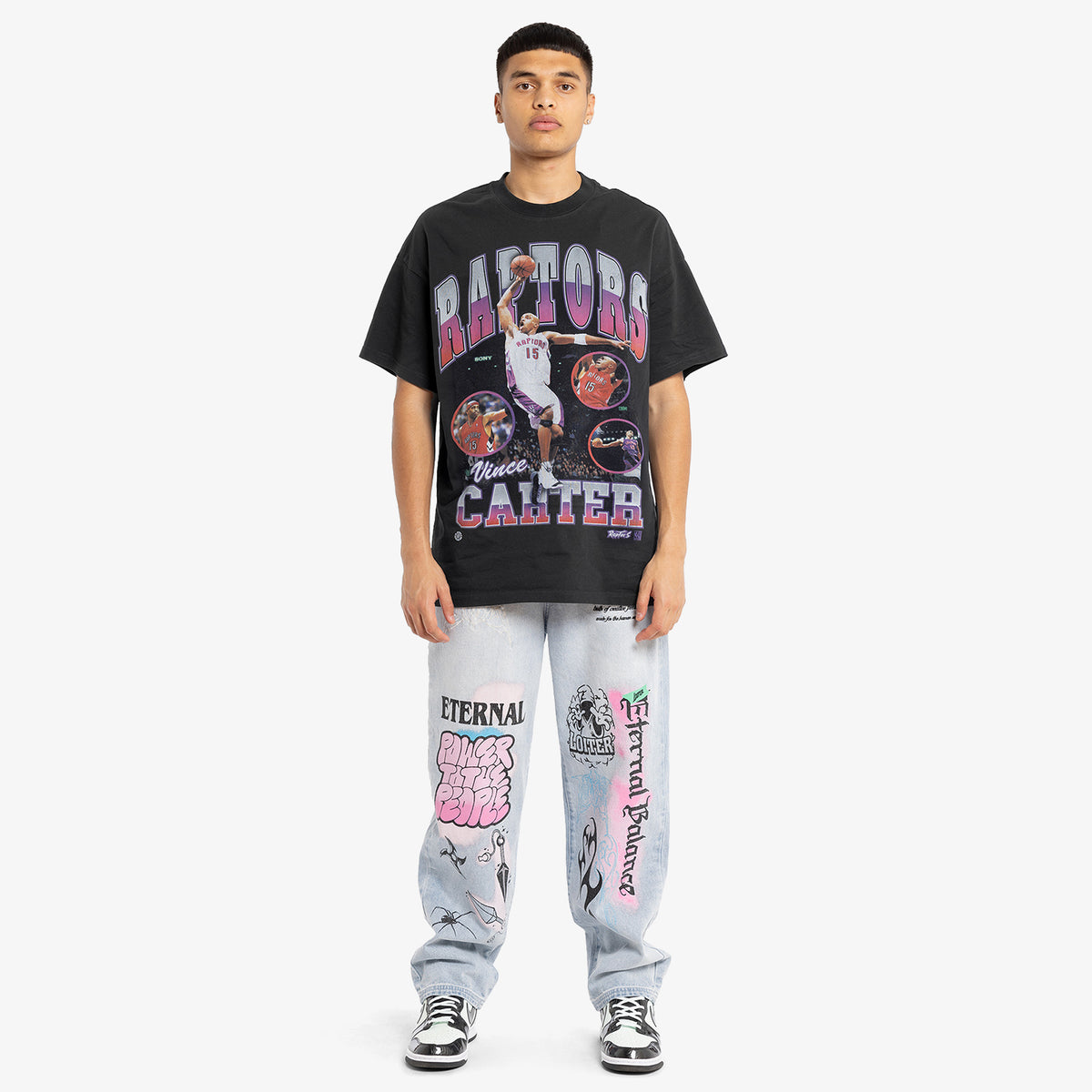 Vince Carter Toronto Raptors NBA Basketball Black T-Shirt S-5XL