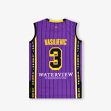 Dejan Vasiljevic Sydney Kings NBL Home Authentic Youth Jersey - Purple