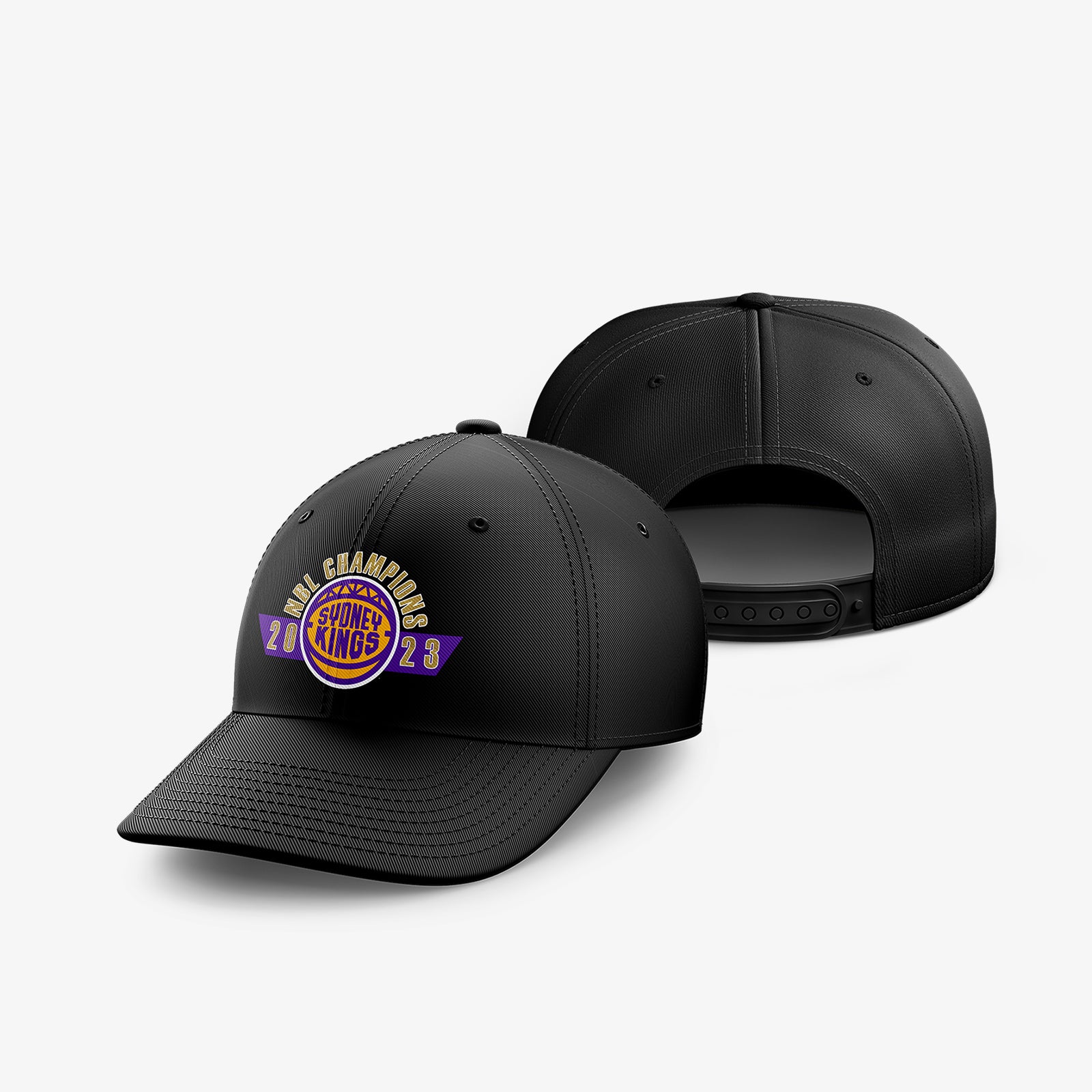 Sydney Kings NBL 2022 23 Champions Cap Black Throwback