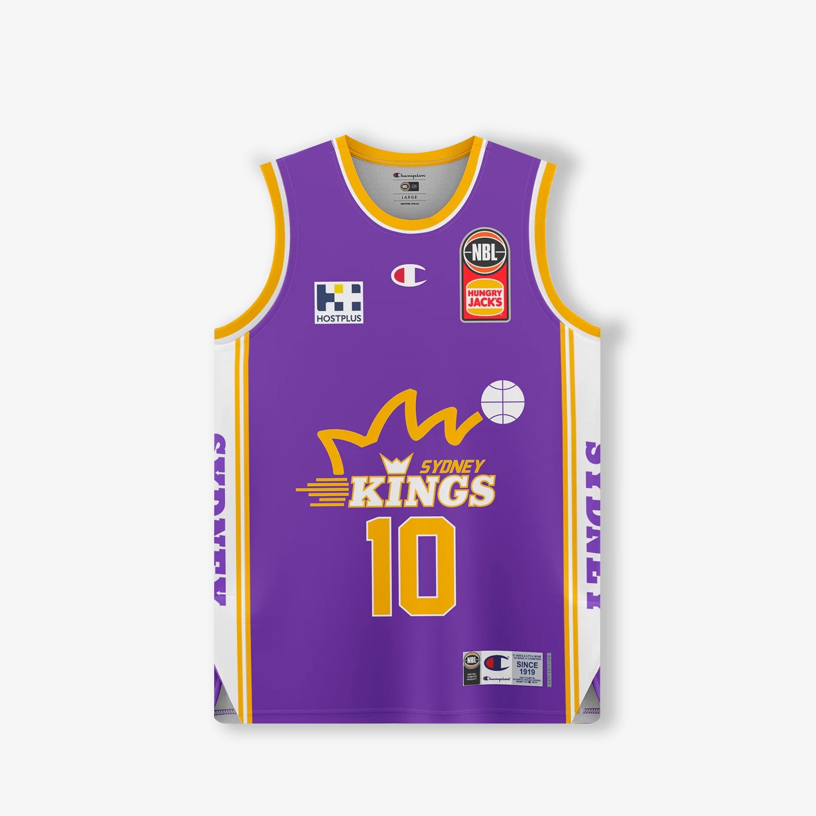 Sydney Kings 2023/24 Authentic Crew Neck Mens Away Jersey NBL Basketball by  Champion